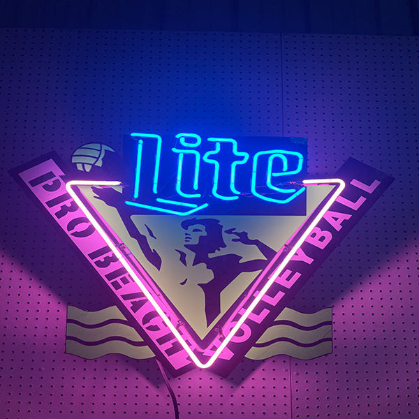 Lite Beer Pro Beach Volleyball Neon Sign