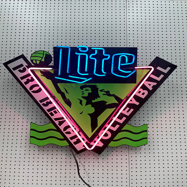 Lite Beer Pro Beach Volleyball Neon Sign