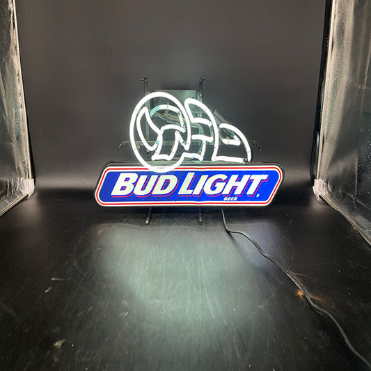 BUD LIGHT Beer Volleyball Neon Pub Sign