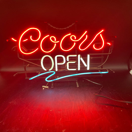 Coors Open Wave Neon Sign