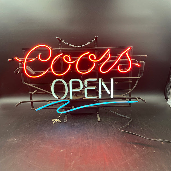 Coors Open Wave Neon Sign