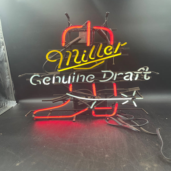 Miller Genuine Draft Boot Neon Sign