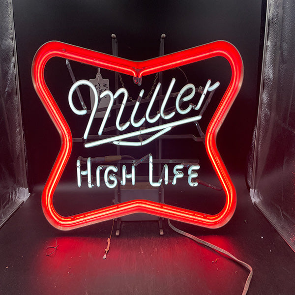 Gold Frame Miller High Life Neon Sign