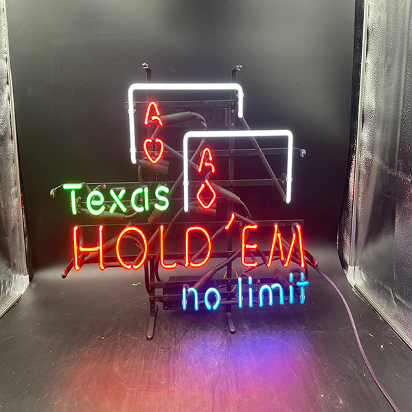 Texas Hold 'Em Neon Sign