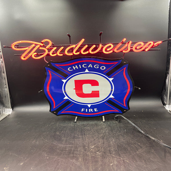 Budweiser Chicago Fire Neon Sign