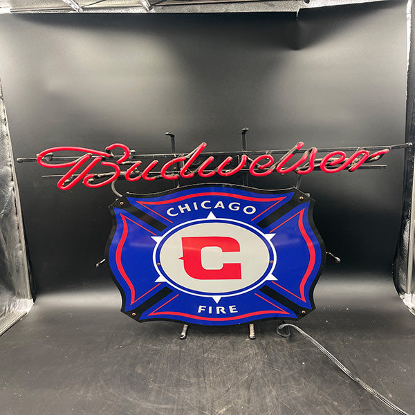 Budweiser Chicago Fire Neon Sign