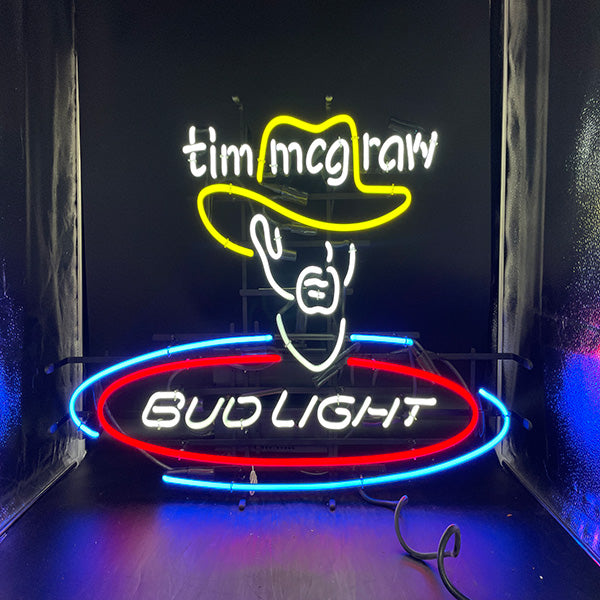 Tim McGraw Bud Light Neon Sign