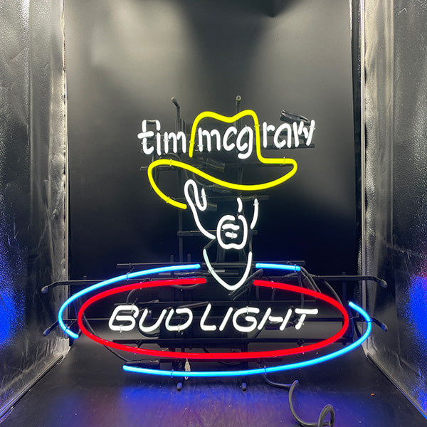 Tim McGraw Bud Light Neon Sign