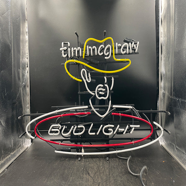 Tim McGraw Bud Light Neon Sign