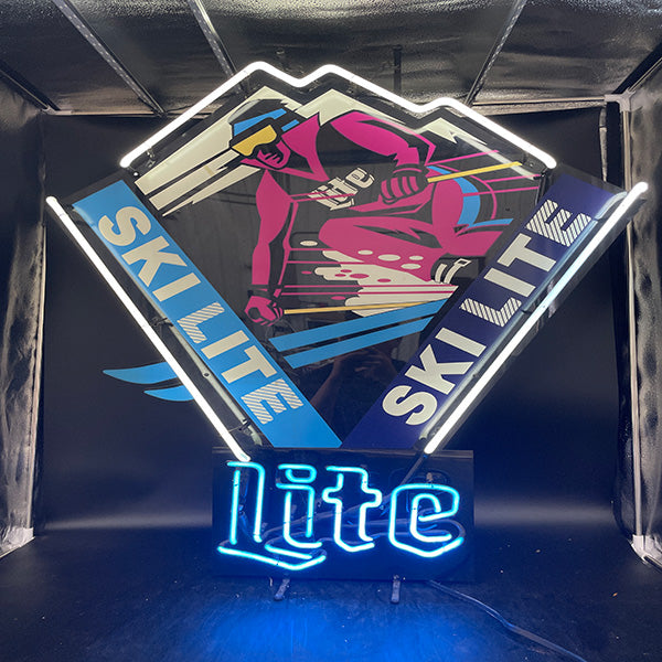 Miller Lite Ski Lite Neon Sign