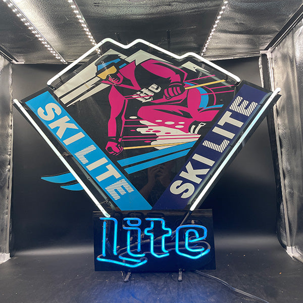 Miller Lite Ski Lite Neon Sign