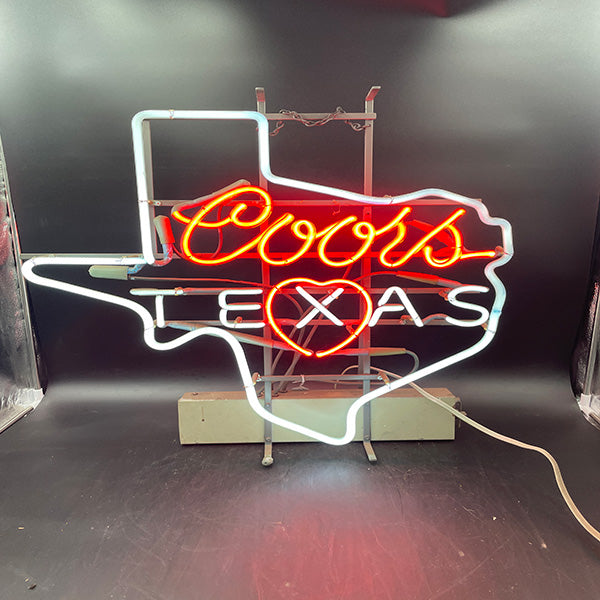 Coors Heart of Texas Neon Sign