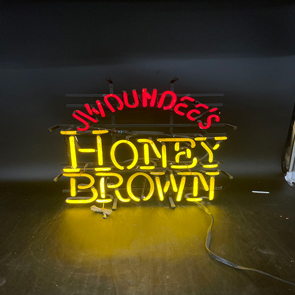 JW Dundee's Honey Brown Neon Sign