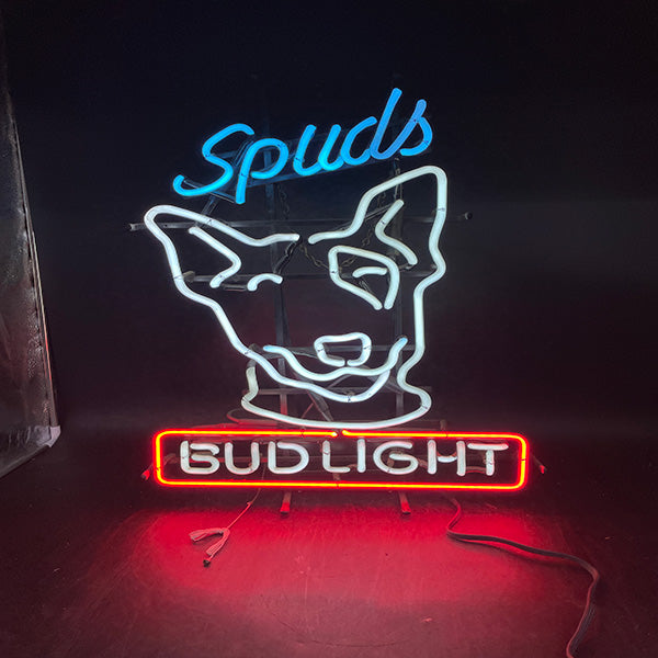 Spuds Bud Light Neon Sign