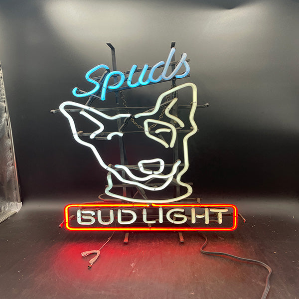 Spuds Bud Light Neon Sign