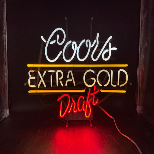 Coors Extra Gold Draft Neon Sign