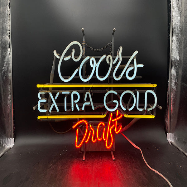 Coors Extra Gold Draft Neon Sign