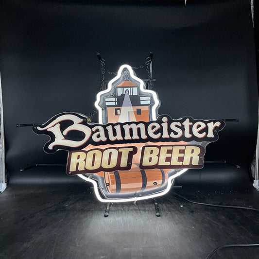 Baumeister Root Beer Neon Sign