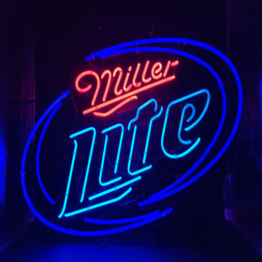 Large Miller Lite Neon Sign