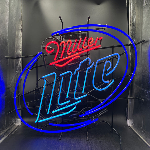 Large Miller Lite Neon Sign