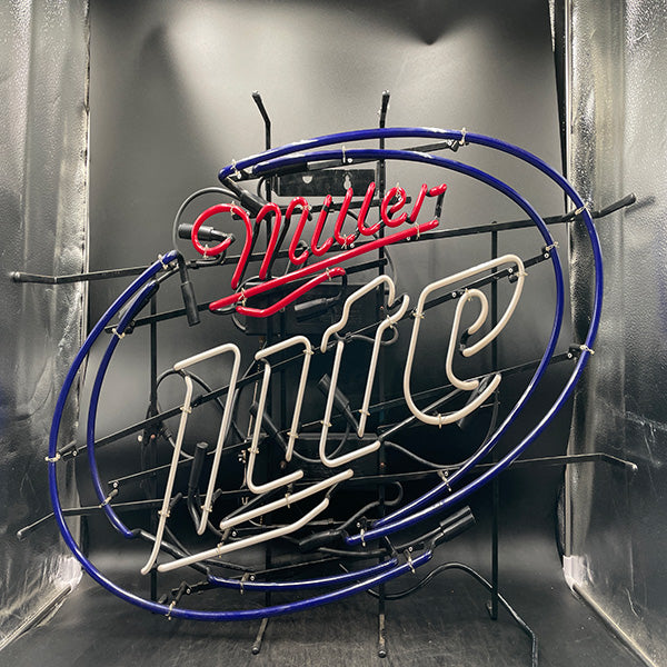 Large Miller Lite Neon Sign