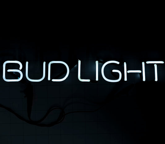 BUD LIGHT single stroke word unit Neon Sign Replacement Tube