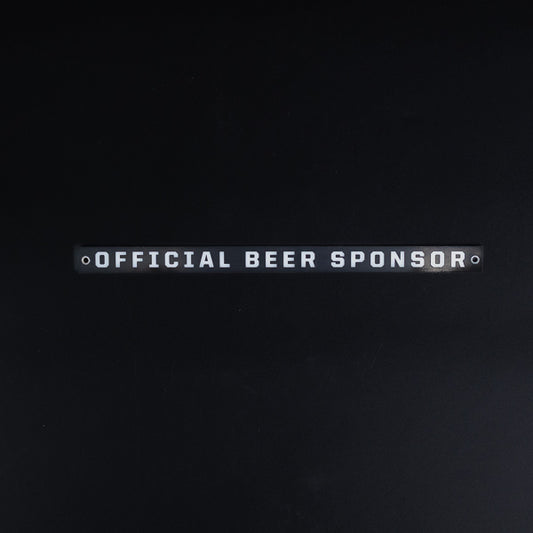 Official Beer Sponsor Neon Sign Plastic Replacement Panel