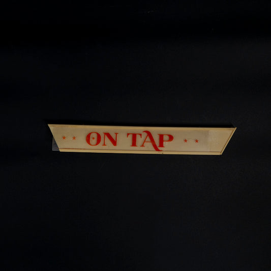 On Tap for Pabst Blue Ribbon Neon Sign Plastic Replacement Panel