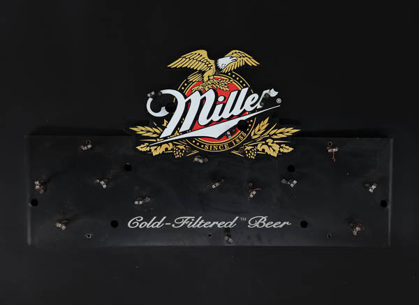 Miller Genuine Draft Plastic Neon Sign Plastic Replacement Panel