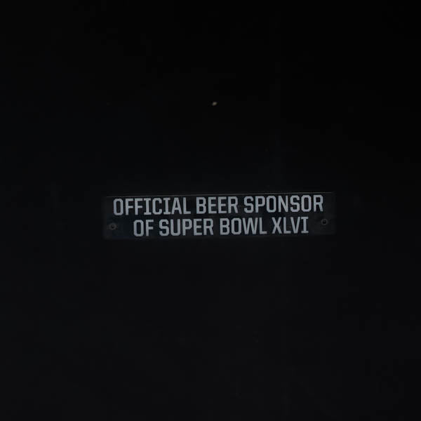 Official Beer Sponsor Plastic for Bud Light Super Bowl XLVI Neon Sign Plastic Replacement Panel
