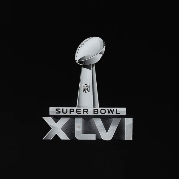 Bud Light NFL Super Bowl 46 XLVI Neon Sign Plastic Replacement Panel