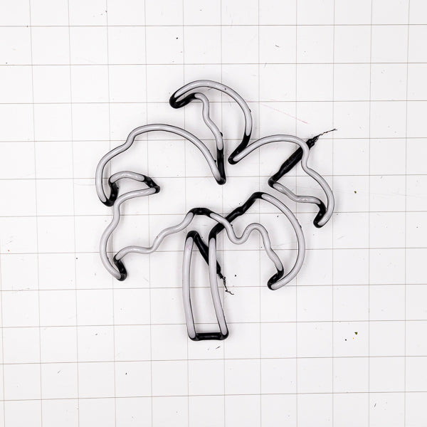 Left Light Blue Palm for Vintage Budweiser Replacement Tube - Neon Sign Part Used