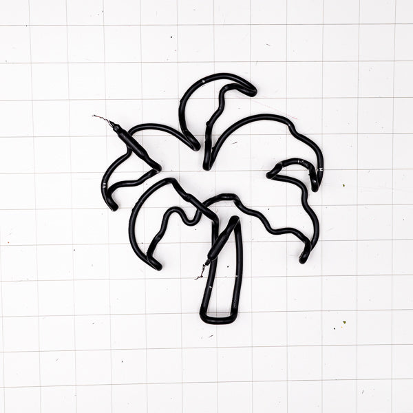 Left Light Blue Palm for Vintage Budweiser Replacement Tube - Neon Sign Part Used