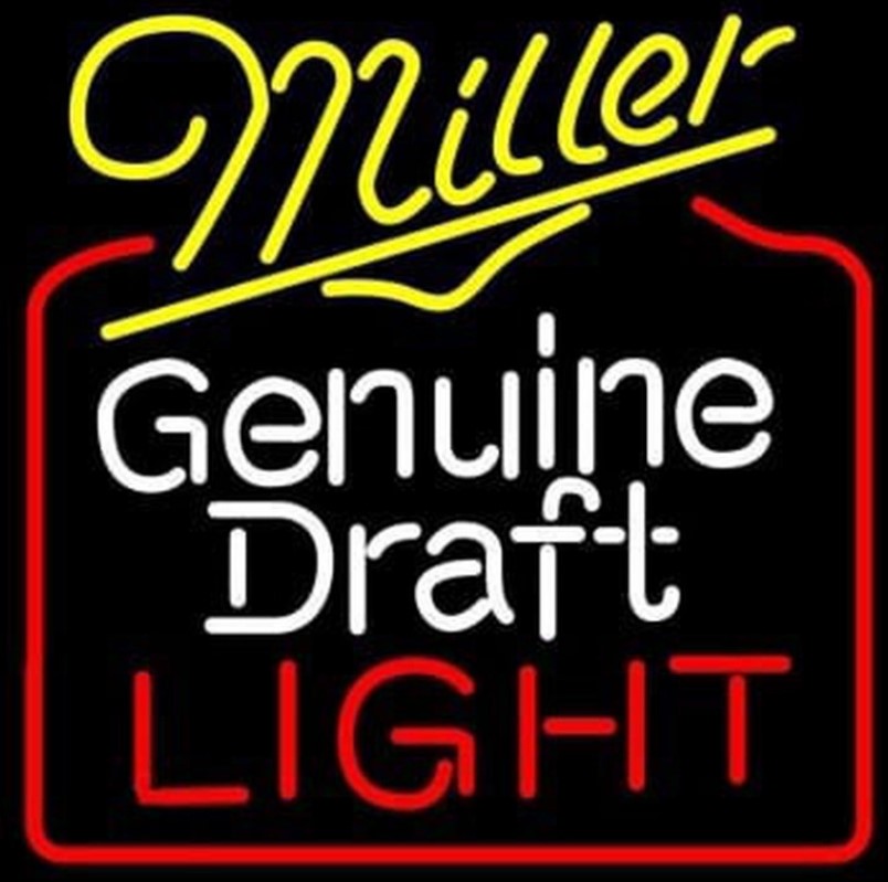 Border Unit for MGD Miller Genuine Draft Light Replacement Tube - Neon Sign Part