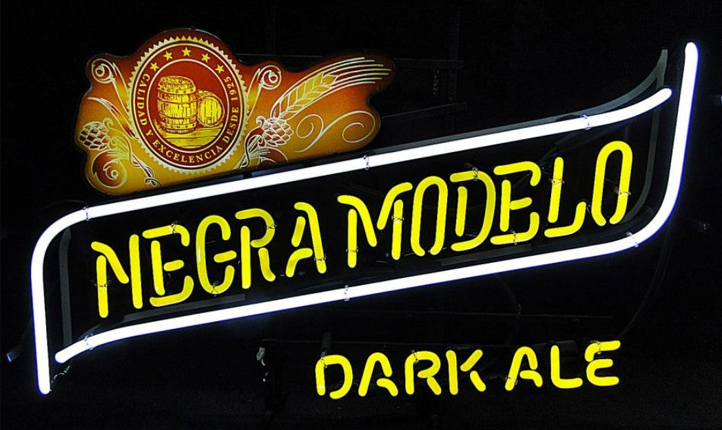 Negra Modelo Dark Ale Border unit - Neon Sign Part Used