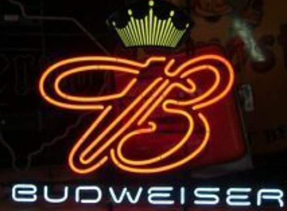 Bud King B Large Logo Backlit / Grid Unit Replacement Tube - Neon Sign Part