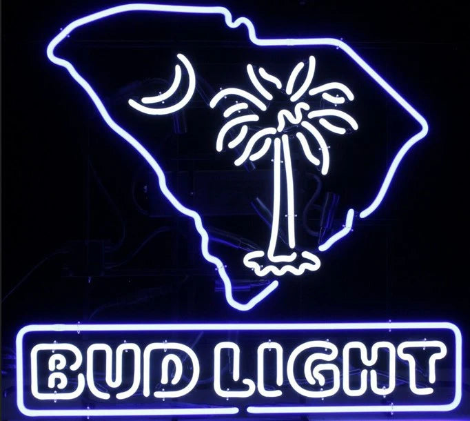 Bud Light Logo Blue Border unit (fits multiple signs) Replacement Tube - Neon Sign Part