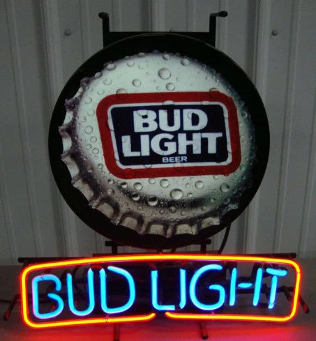 Bud Light Curved Border unit (fits many different signs) - Replacement Tube - Neon Sign Part Used