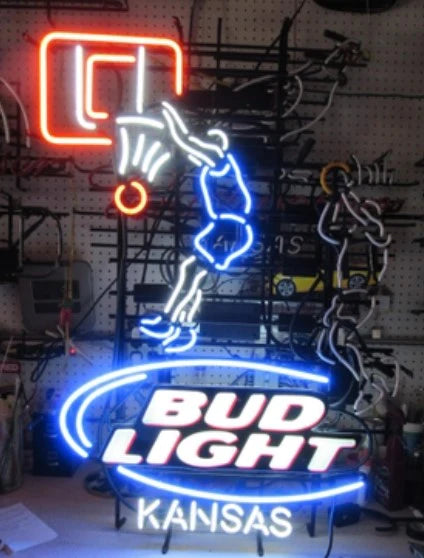 Basketball Player upper body for Bud Light Basketball Sequencing Replacement Tube - Neon Sign Part