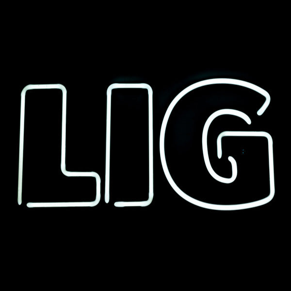 LIG Double Stroke Word Unit Replacement Tube - Neon Sign Part Used