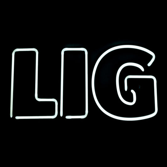 LIG Double Stroke Word Unit Replacement Tube - Neon Sign Part Used