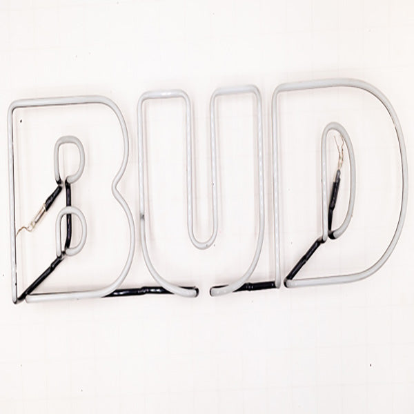 BUD Double Stroke Word Unit Replacement Tube - Neon Sign Part Used