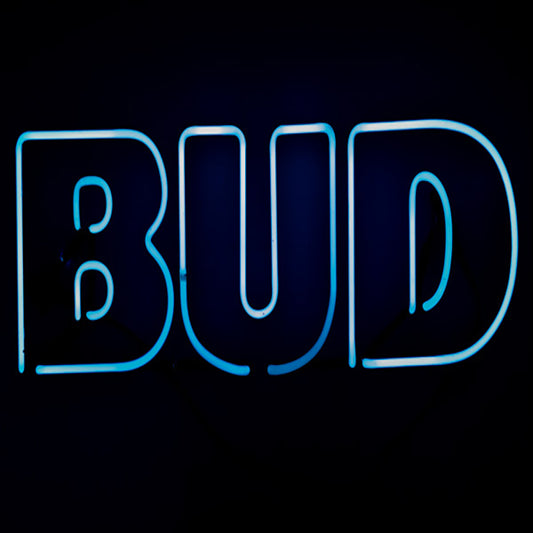 BUD Double Stroke Word Unit Replacement Tube - Neon Sign Part Used