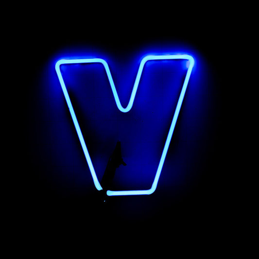 V Double Stroke Word Unit Replacement Tube - Neon Sign Part Used
