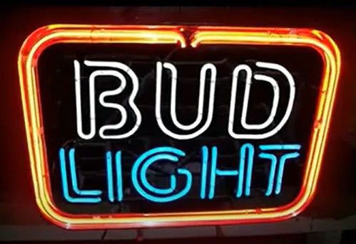 Border Clear Red Neon for Small Bud Light Neon Sign Replacement Tube - Check Electrode Placement