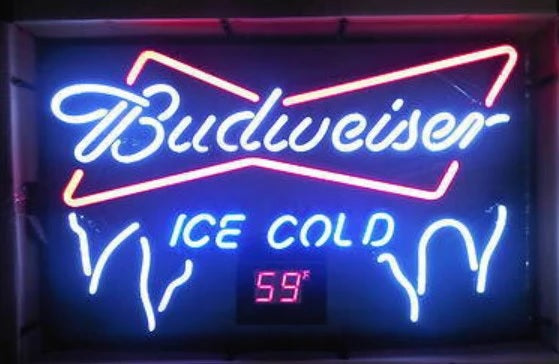 Icicles unit for Bud and Bud Light Walk In Cooler Temperature Neon Sign Replacement Tube