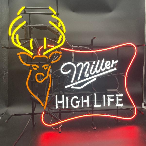 Miller High Life Deer Neon Sign