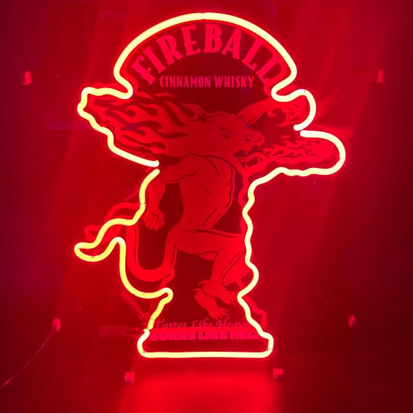 Fireball Cinnamon Whisky Neon Sign