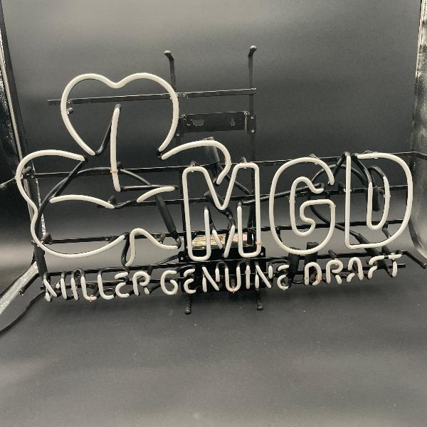 Miller Genuine Draft Shamrock Neon Sign