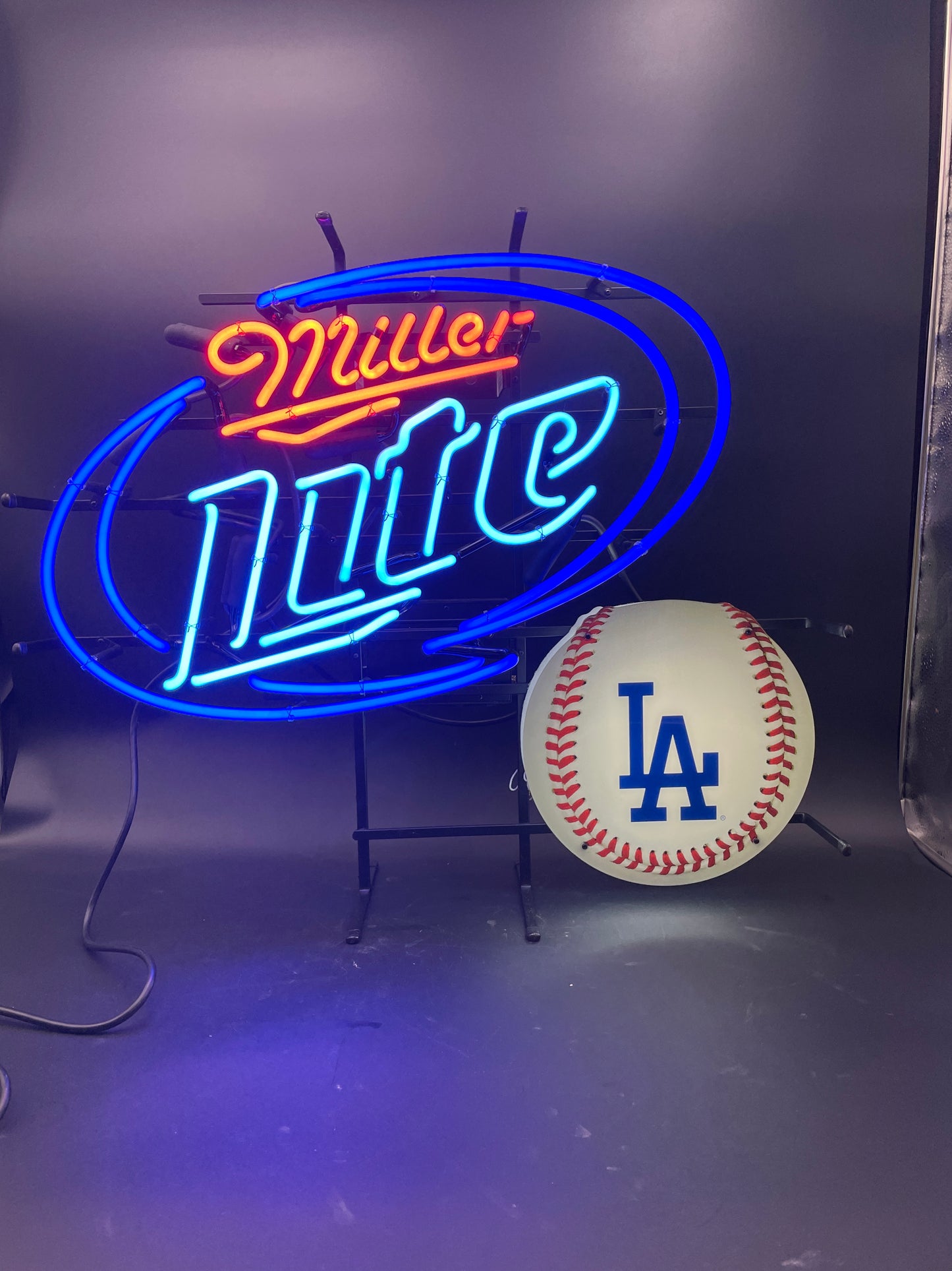 Miller Lite Los Angeles Dodgers Neon Sign